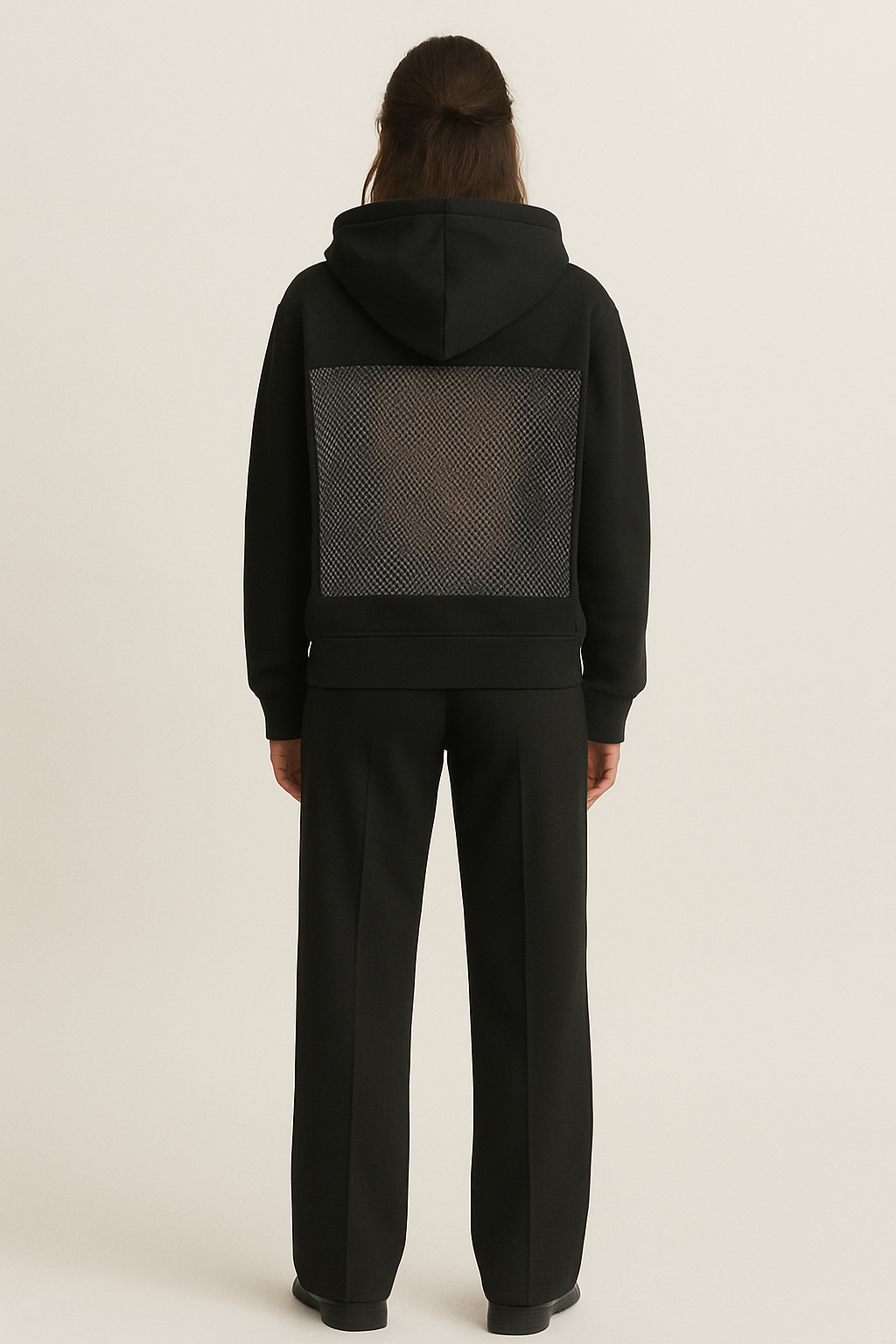 Kara Crystal-Mesh Hoodie