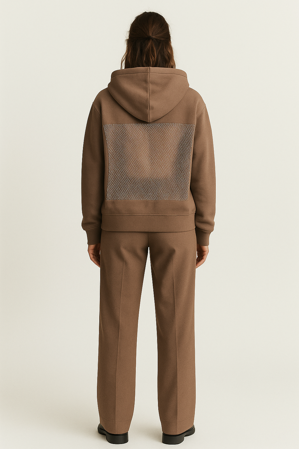 Kara Crystal-Mesh Hoodie