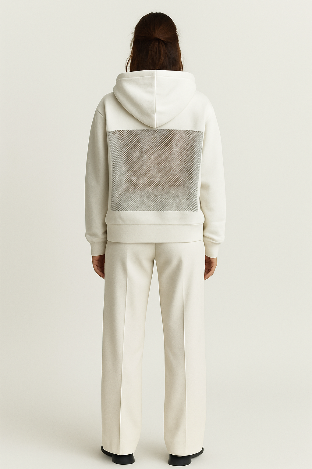 Kara Crystal-Mesh Hoodie